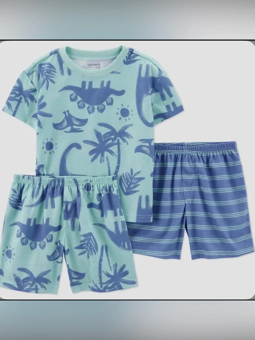Carters 3 piece Dinosaur pajama set